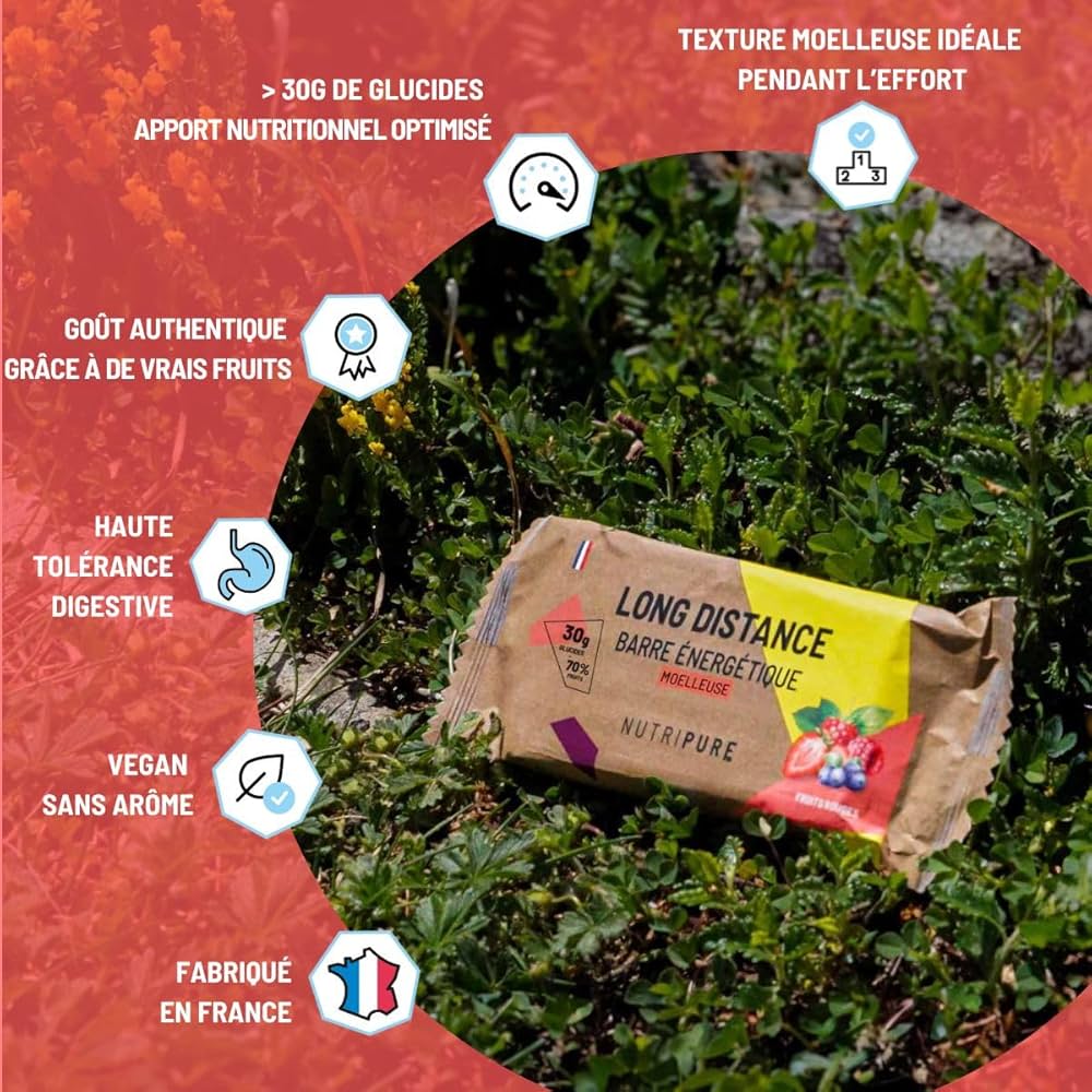 Barre énergétique Long Distance - Endurance NUTRIPURE