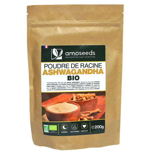 Ashwagandha Bio en poudre - AMOSEEDS
