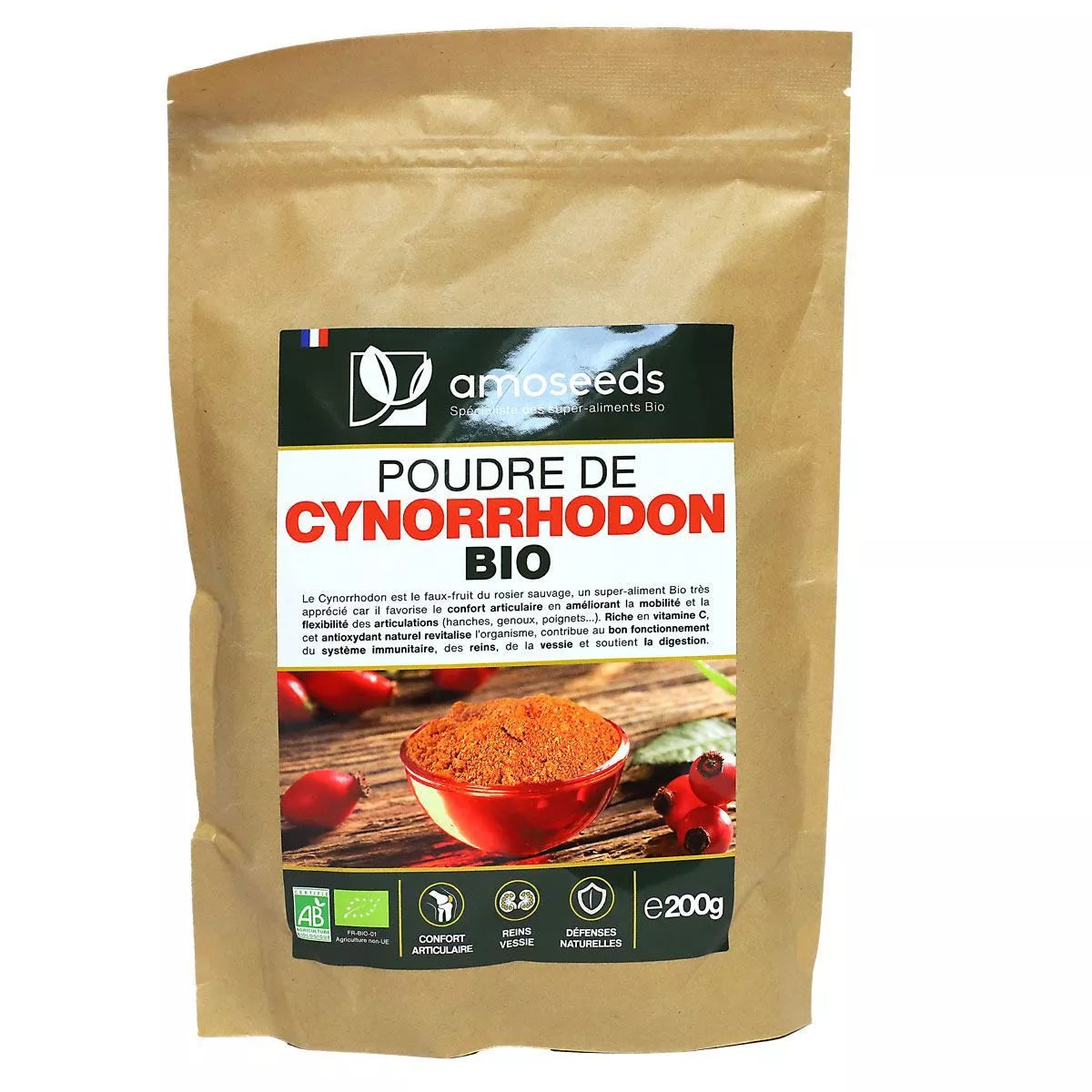 Poudre de cynorrhodon bio - AMOSEEDS