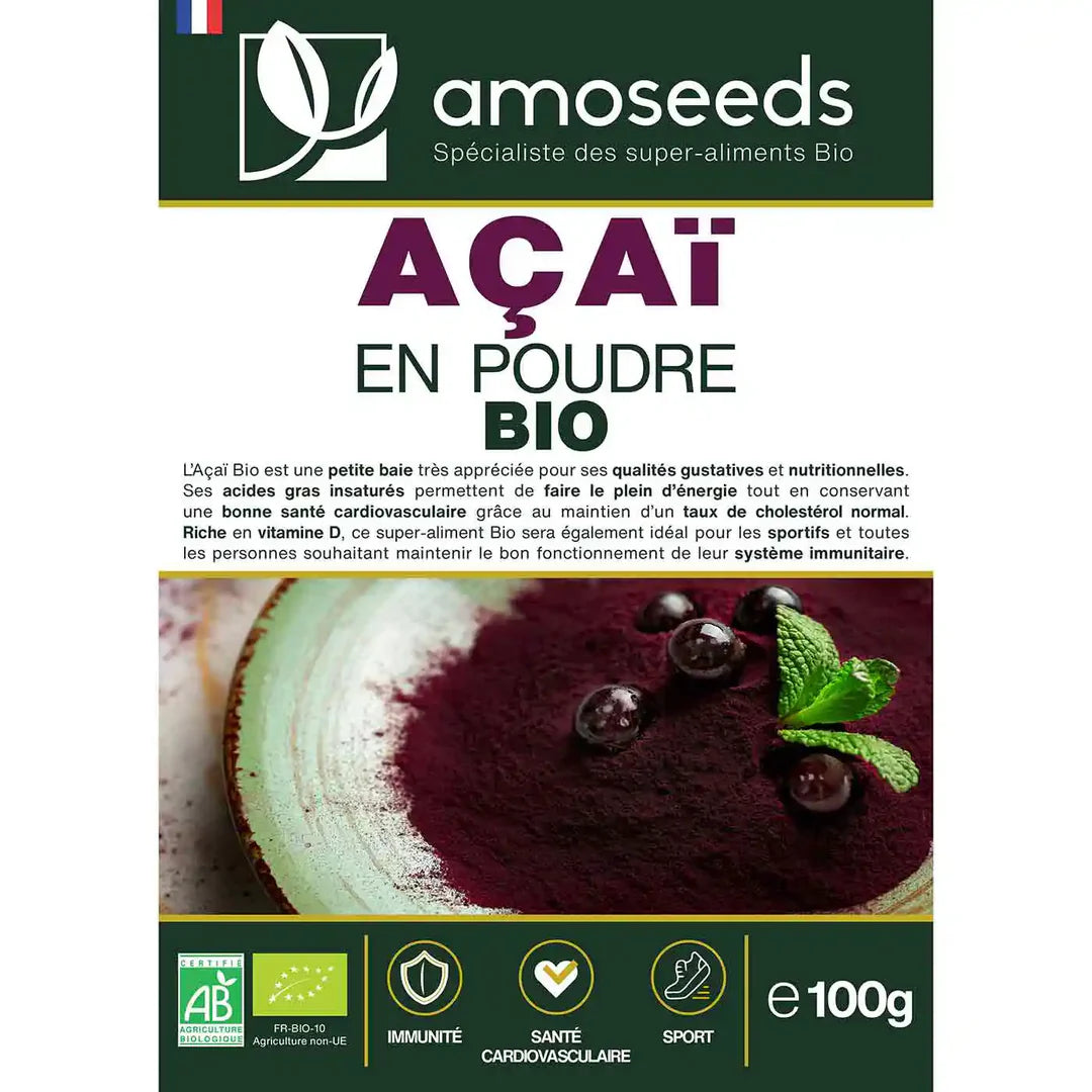 Açaï en poudre Bio - AMOSEEDS