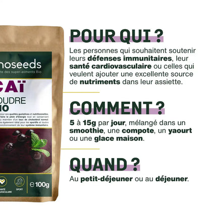 Açaï en poudre Bio - AMOSEEDS