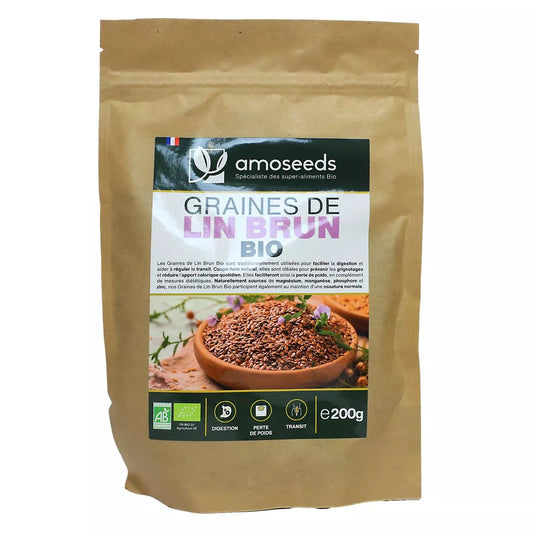 Graines de lin brun bio - AMOSEEDS