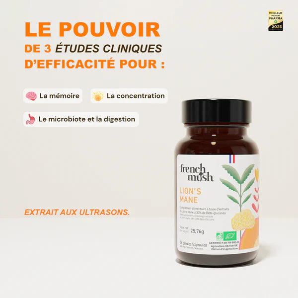 Lion’s Mane Bio – Moyen naturel pour mémoire & concentration