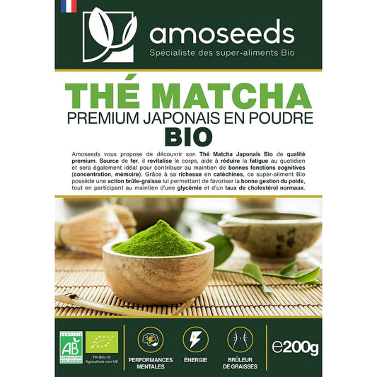 Matcha Prémium Bio - AMOSEEDS