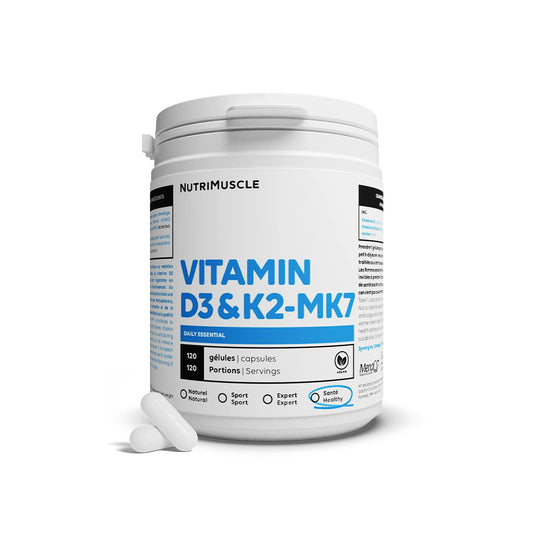 Vitamine D3 & K2 - MK7 - NUTRIMUSCLE